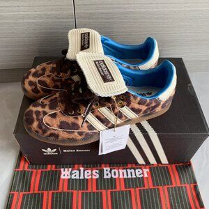 Adidas x Wales Bonner Samba Leopard Print Pony Sneakers - FR 38
